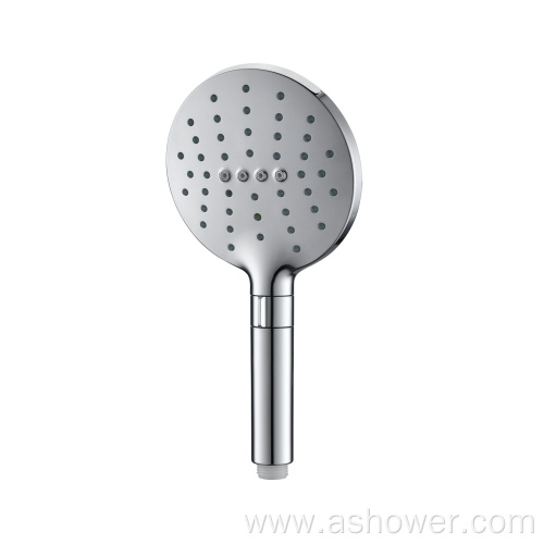 140mm Triple Function Round Push Dial Hand Shower